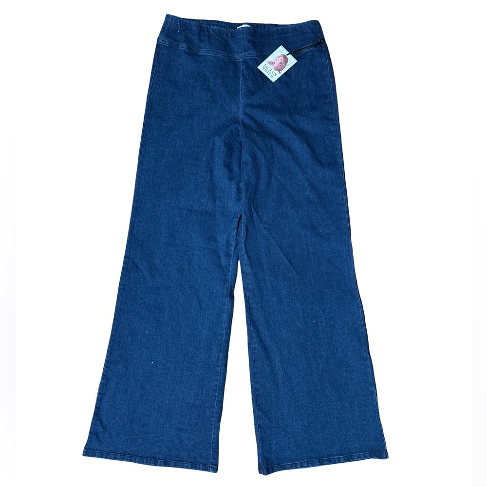 Jaclyn Smith Blue Flare & Wide Leg Jeans
